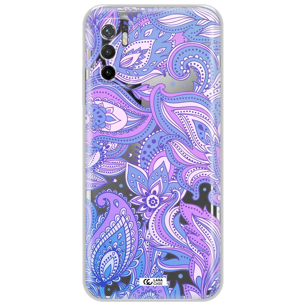 Purple Paisley Xiaomi Poco M4 Pro 5G Clear Tpu Case