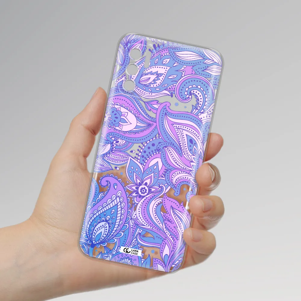 Purple Paisley Xiaomi Poco M4 Pro 5G Clear Tpu Case