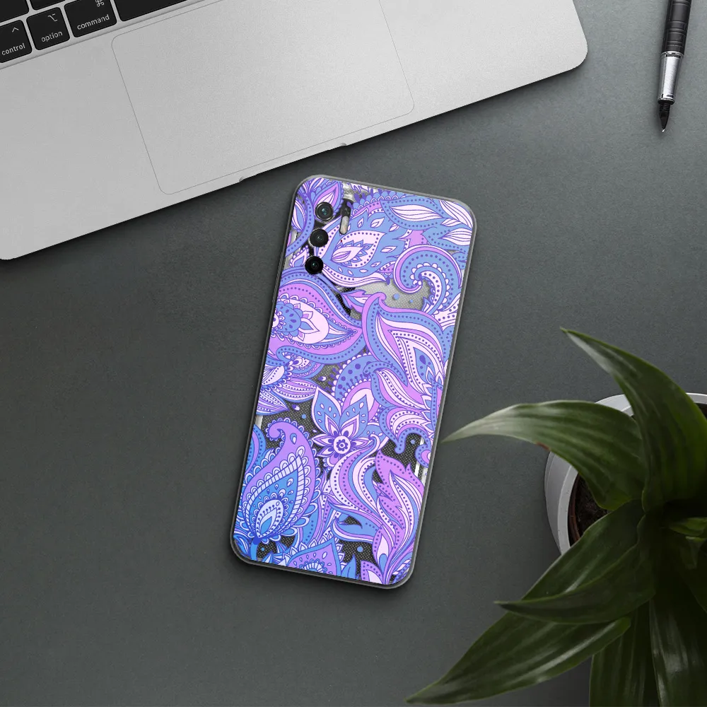 Purple Paisley Xiaomi Poco M4 Pro 5G Clear Tpu Case