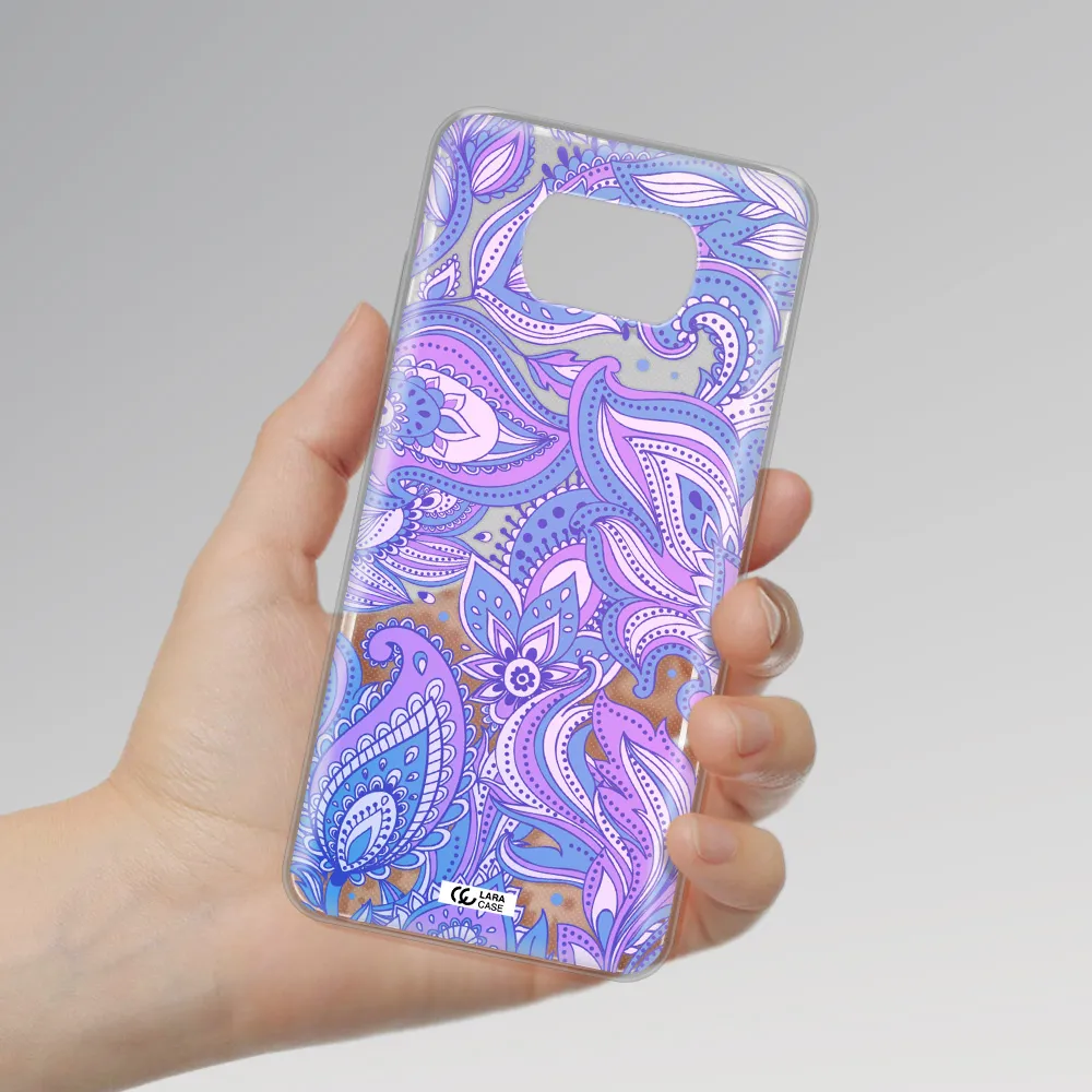 Purple Paisley Xiaomi Poco X3 Clear TPU Case
