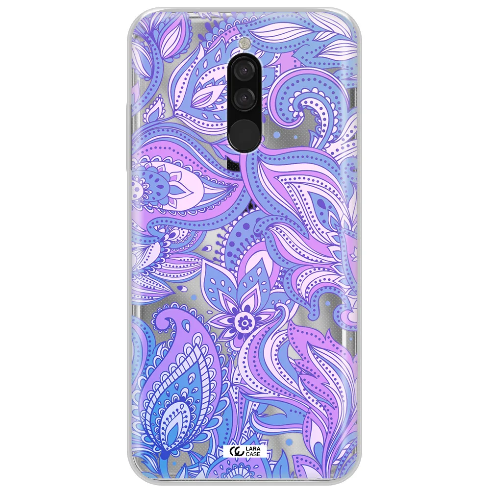 Purple Paisley Xiaomi Redmi 8 Clear Tpu Case