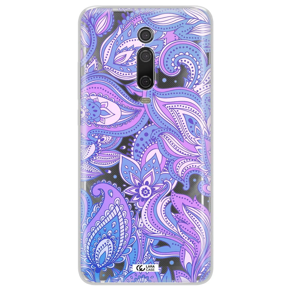 Purple Paisley Xiaomi Redmi K20 Clear Tpu Case