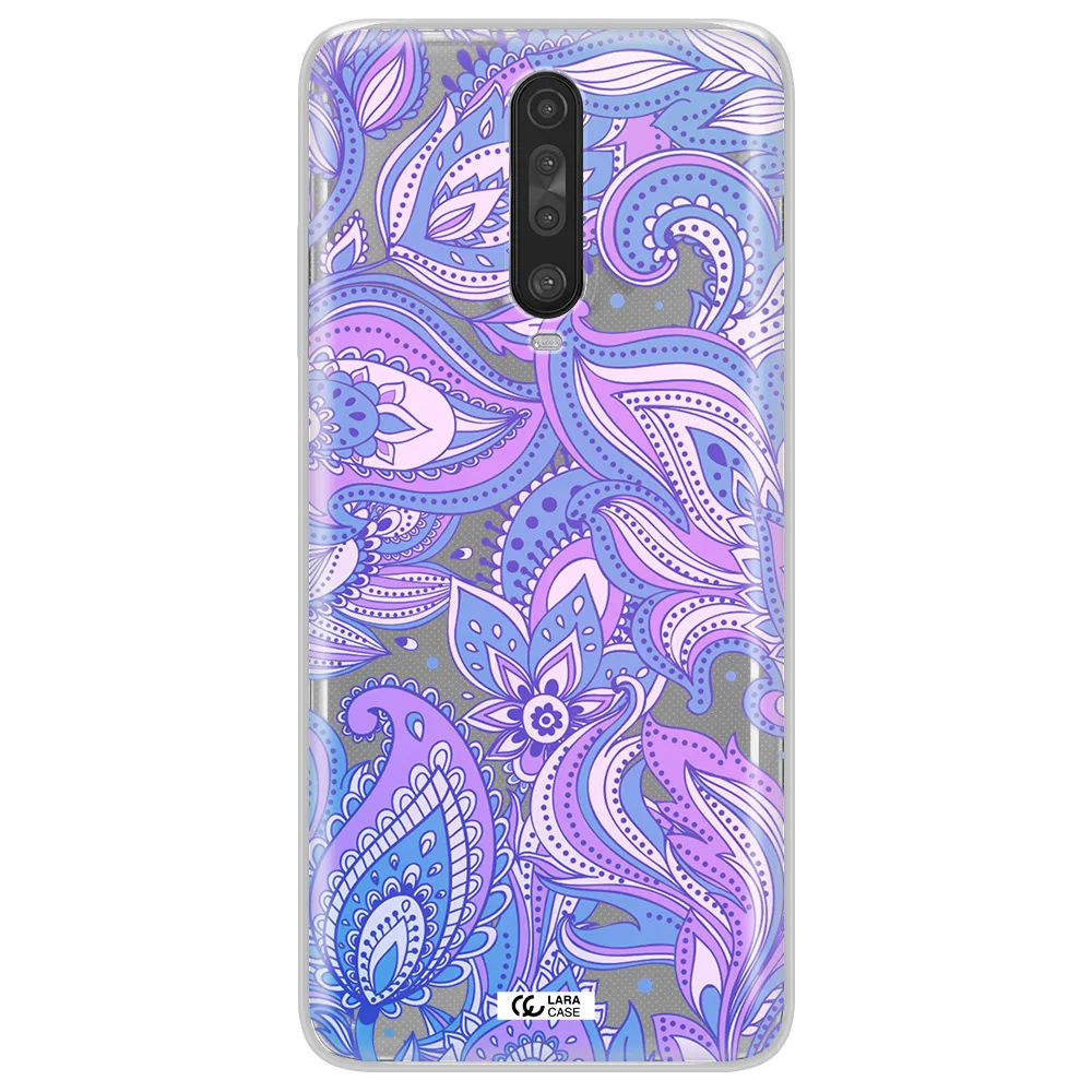 Purple Paisley Xiaomi Redmi K30 Clear TPU Case