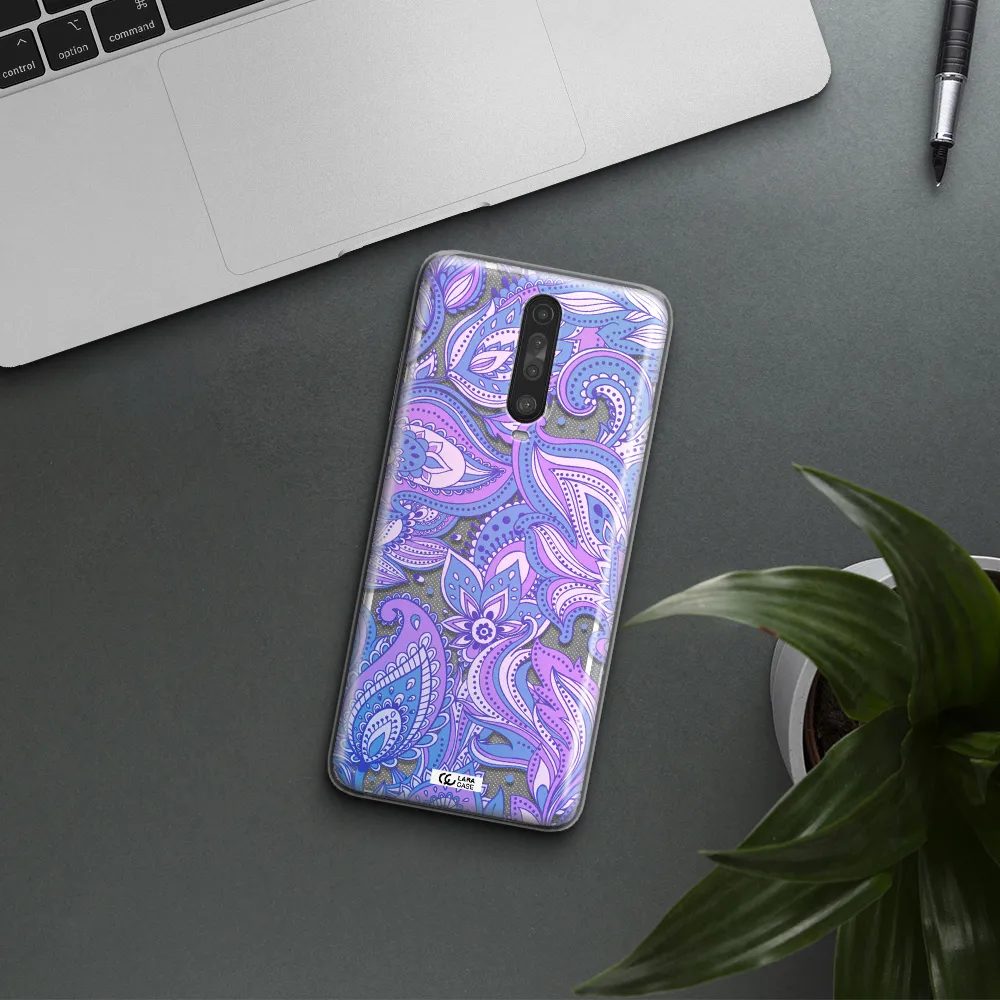 Purple Paisley Xiaomi Redmi K30 Clear TPU Case