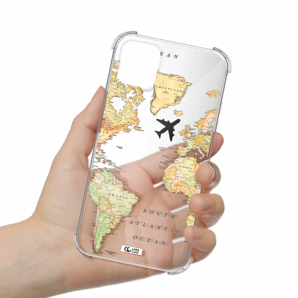 Travel Map Apple iPhone 11 Clear PC Case