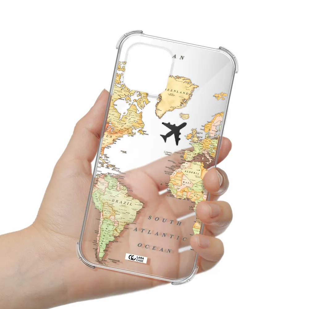 Travel Map Apple iPhone 12 mini Clear PC Case