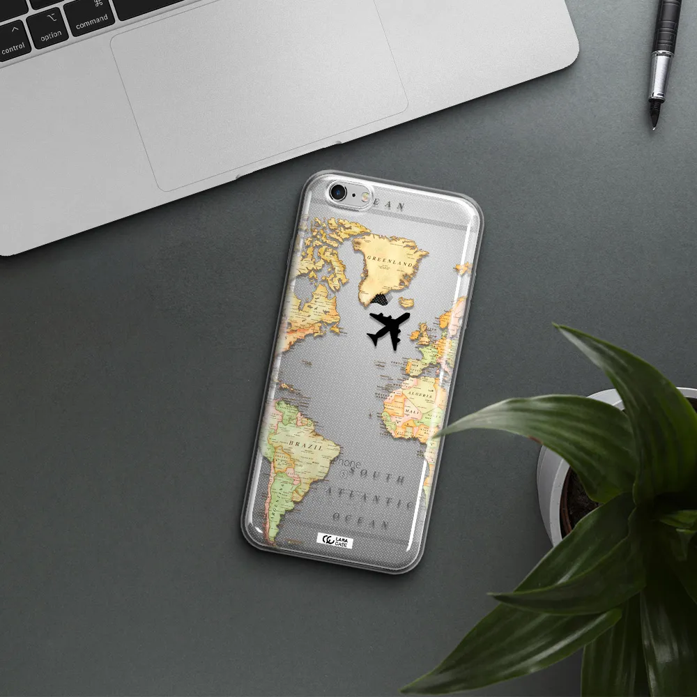 Travel Map Apple iPhone 6S Clear TPU Case
