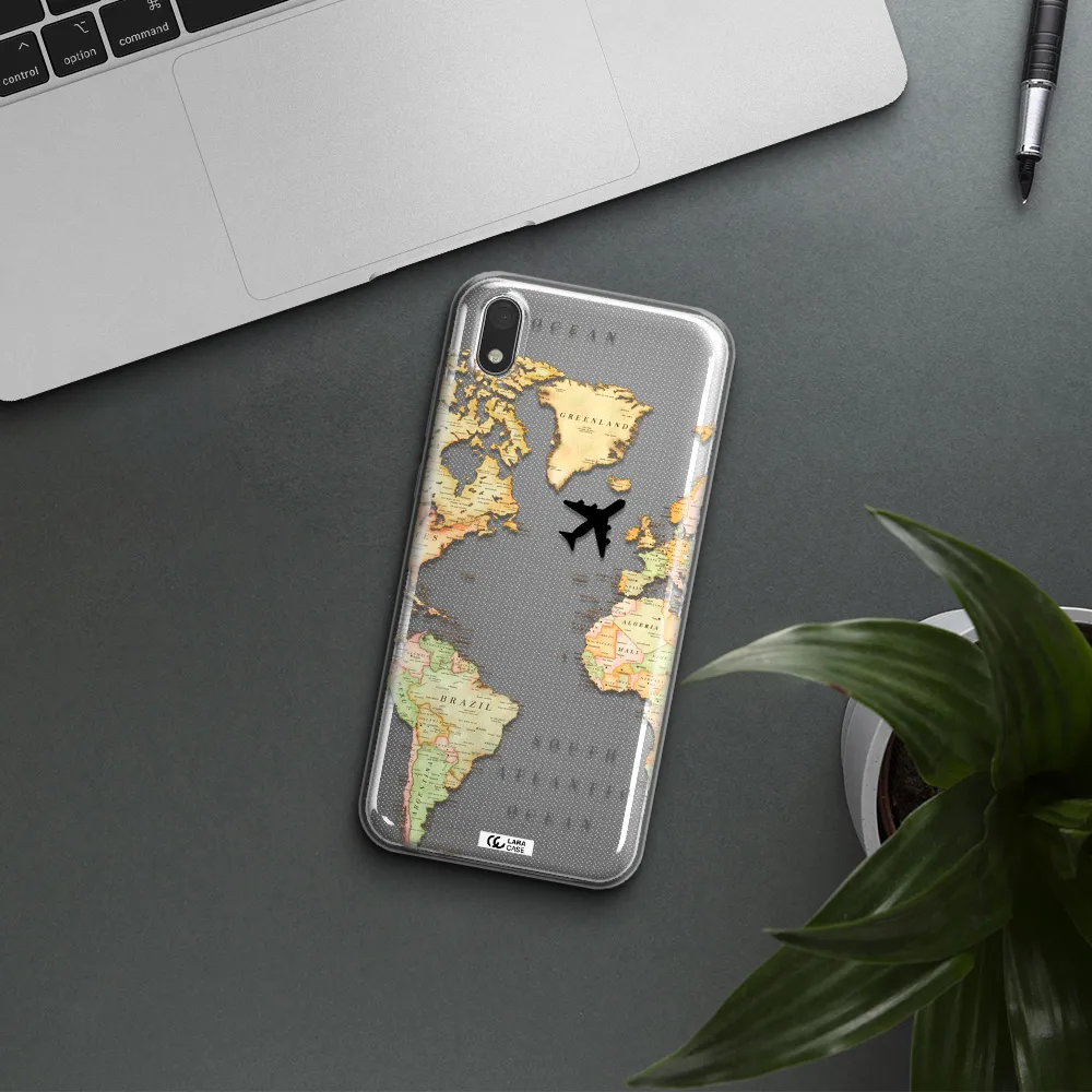 Travel Map Huawei Honor 8S Clear TPU Case