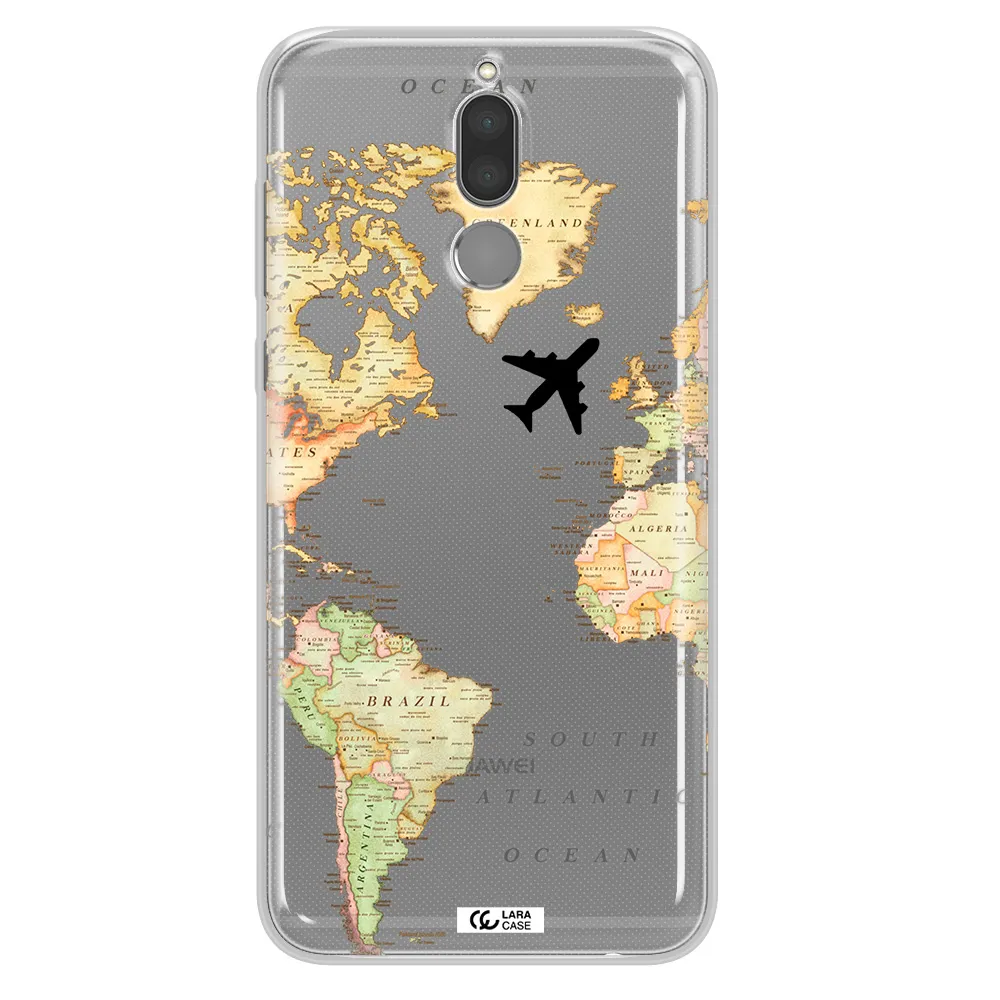 Travel Map Huawei Mate 10 Lite Clear TPU Case