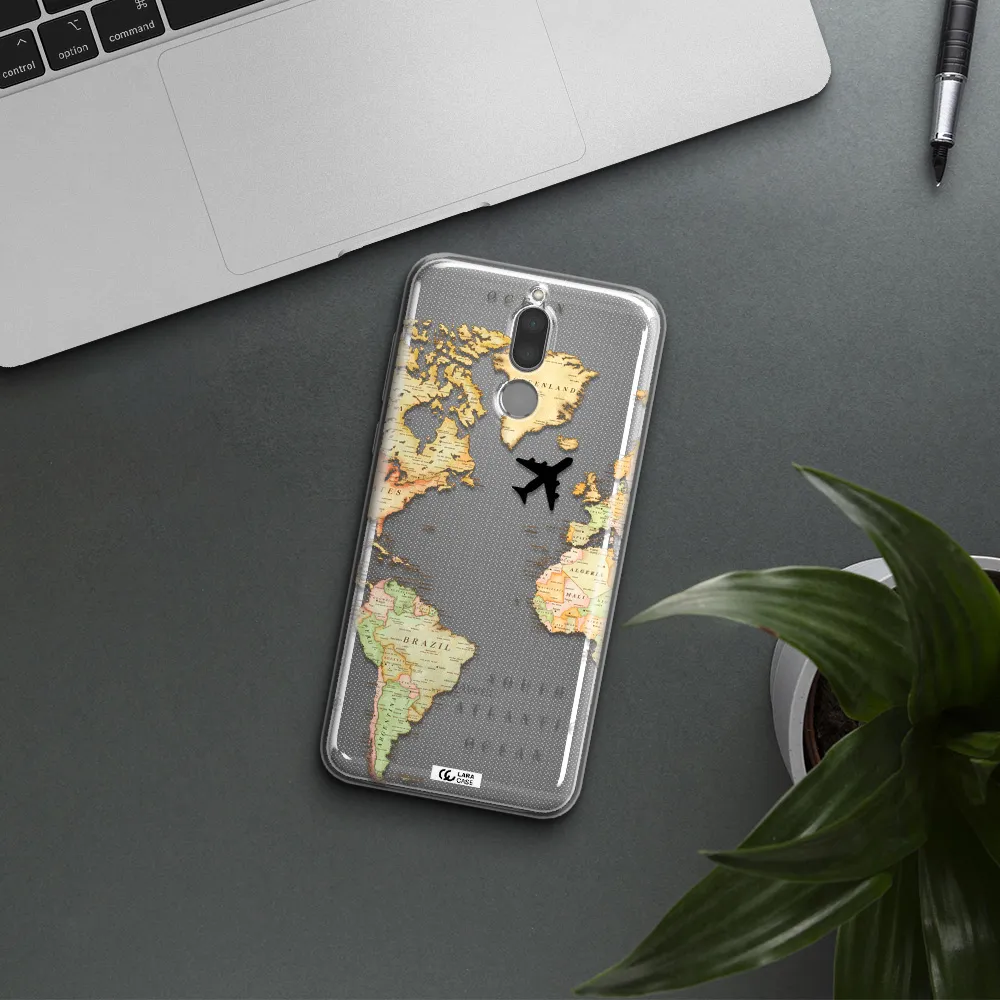 Travel Map Huawei Mate 10 Lite Clear TPU Case