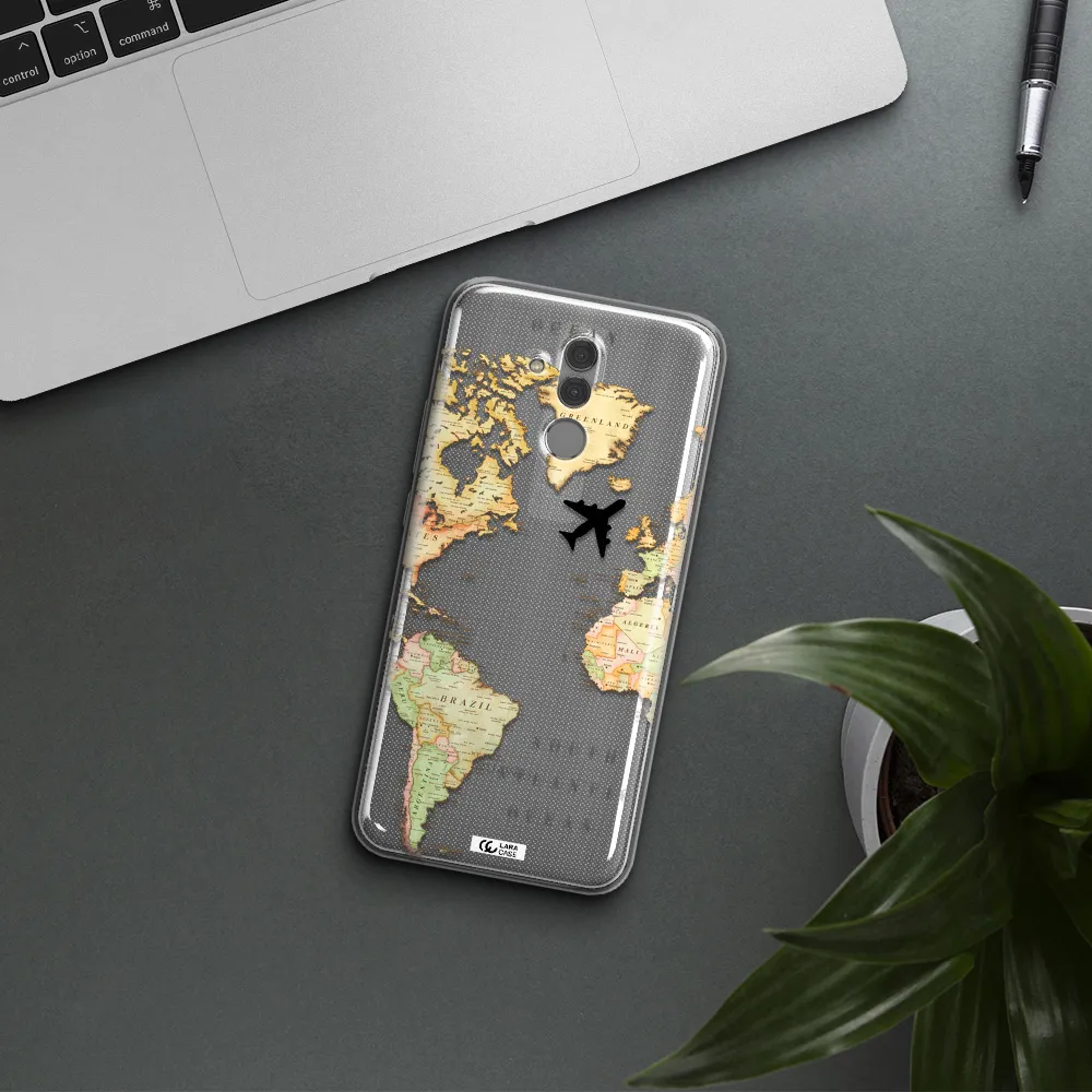 Travel Map Huawei Mate 20 Lite Clear TPU Case