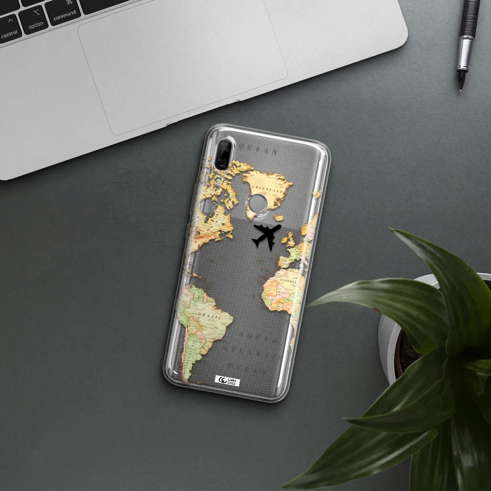 Travel Map Huawei P Smart Z Clear TPU Case