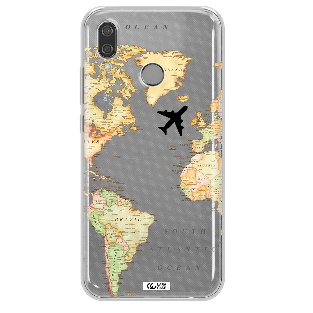 Travel Map Huawei P20 Lite Clear TPU Case