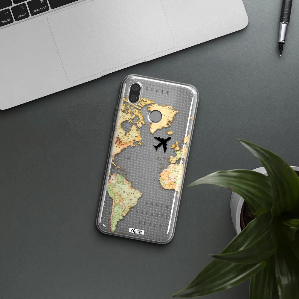 Travel Map Huawei P20 Lite Clear TPU Case