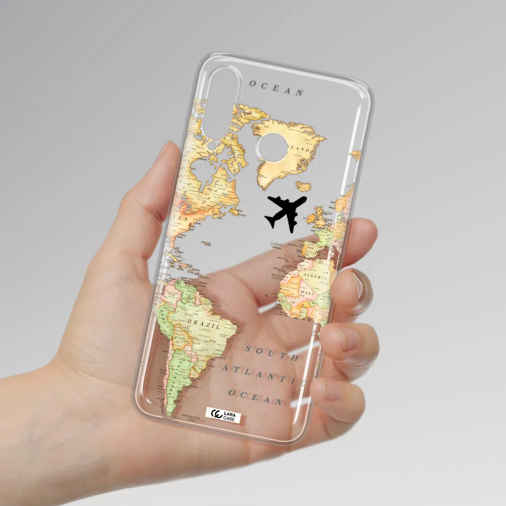 Travel Map Huawei P30 Lite Clear TPU Case