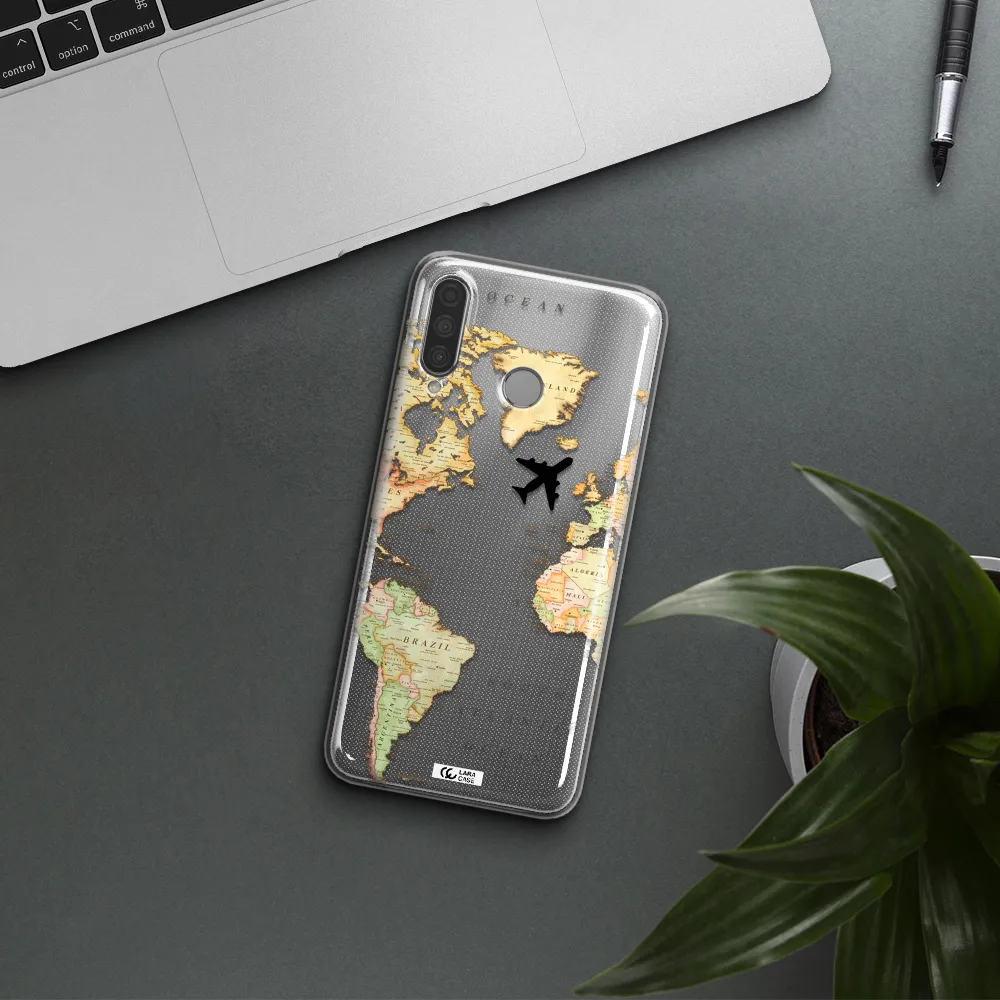 Travel Map Huawei P30 Lite Clear TPU Case