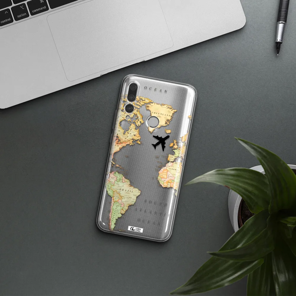 Travel Map Huawei Y9 Prime 2019 Clear TPU Case