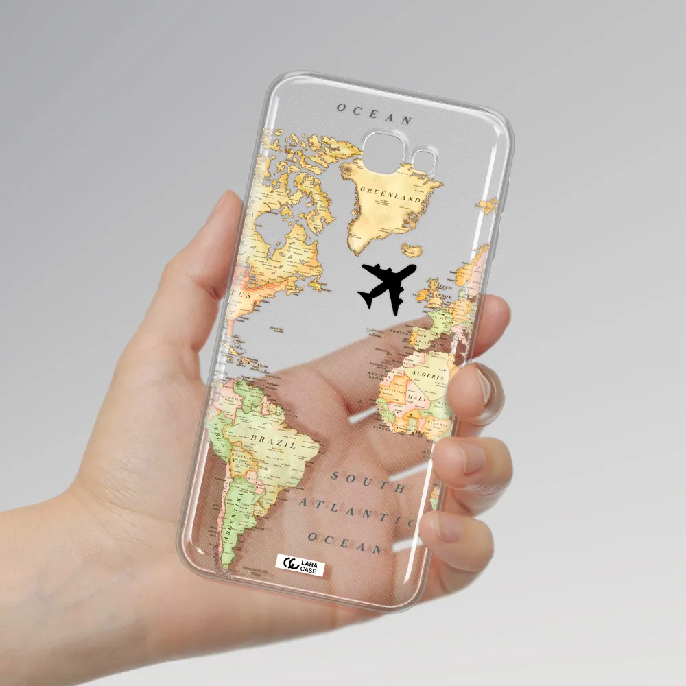 Travel Map Samsung J5 Prime Clear TPU Case