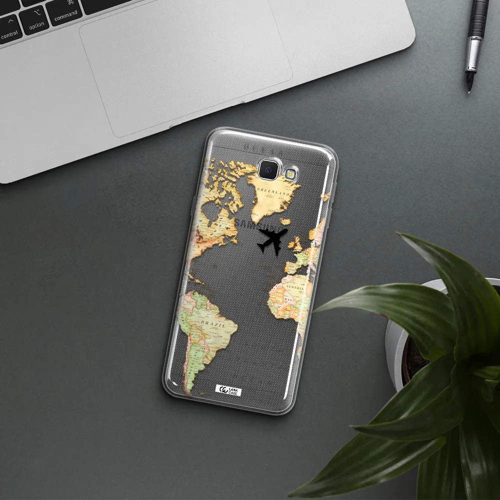 Travel Map Samsung J5 Prime Clear TPU Case