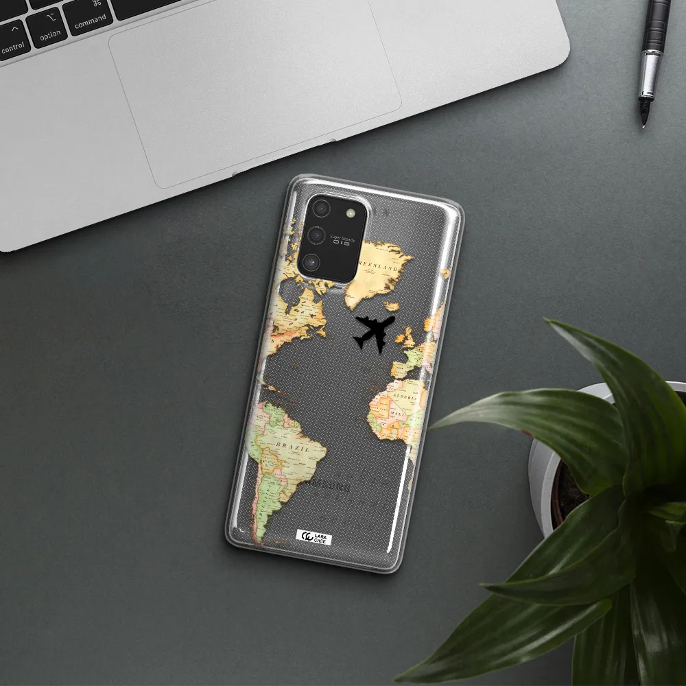 Travel Map Samsung S10 Lite Clear TPU Case