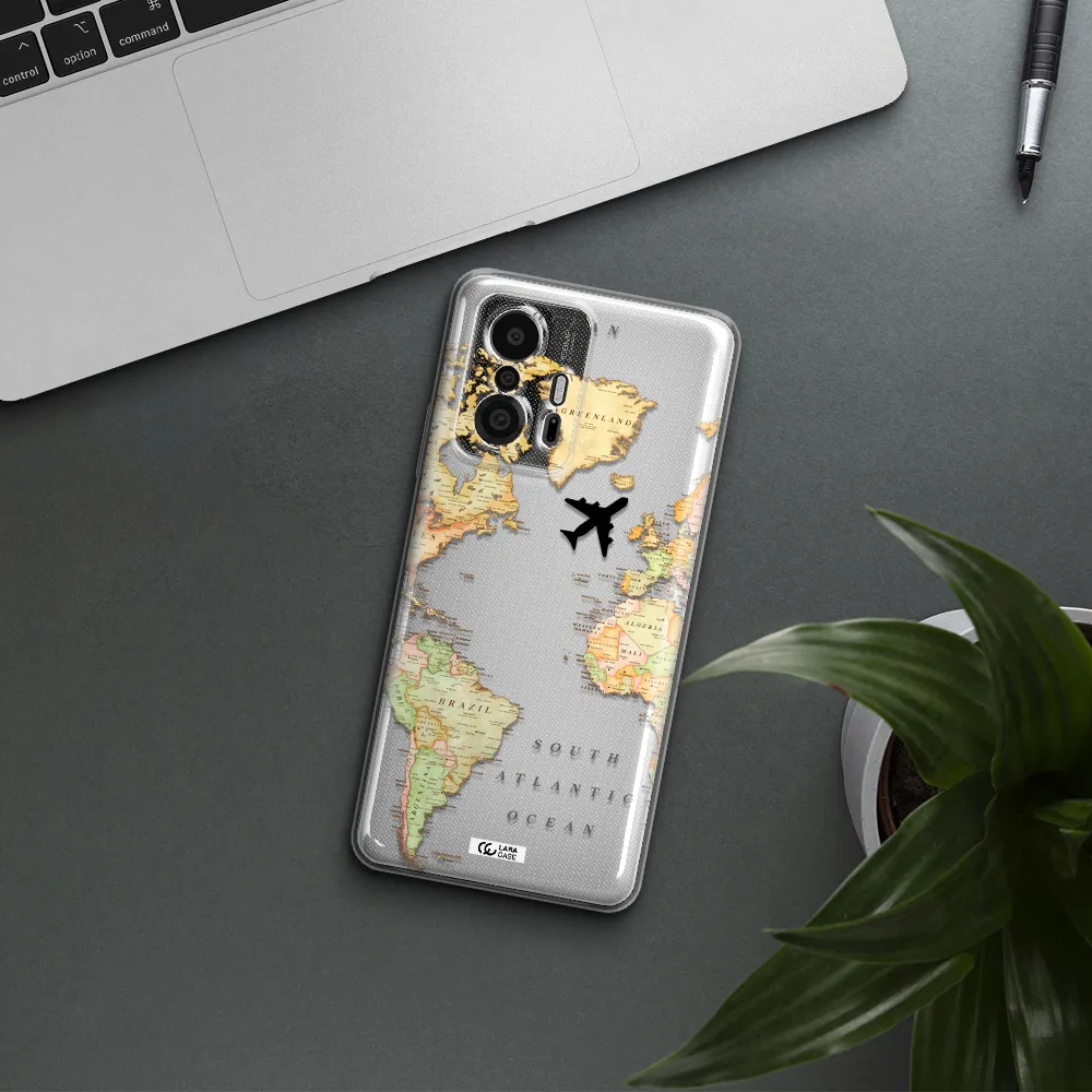 Travel Map Xiaomi 11T Pro Clear Tpu Case
