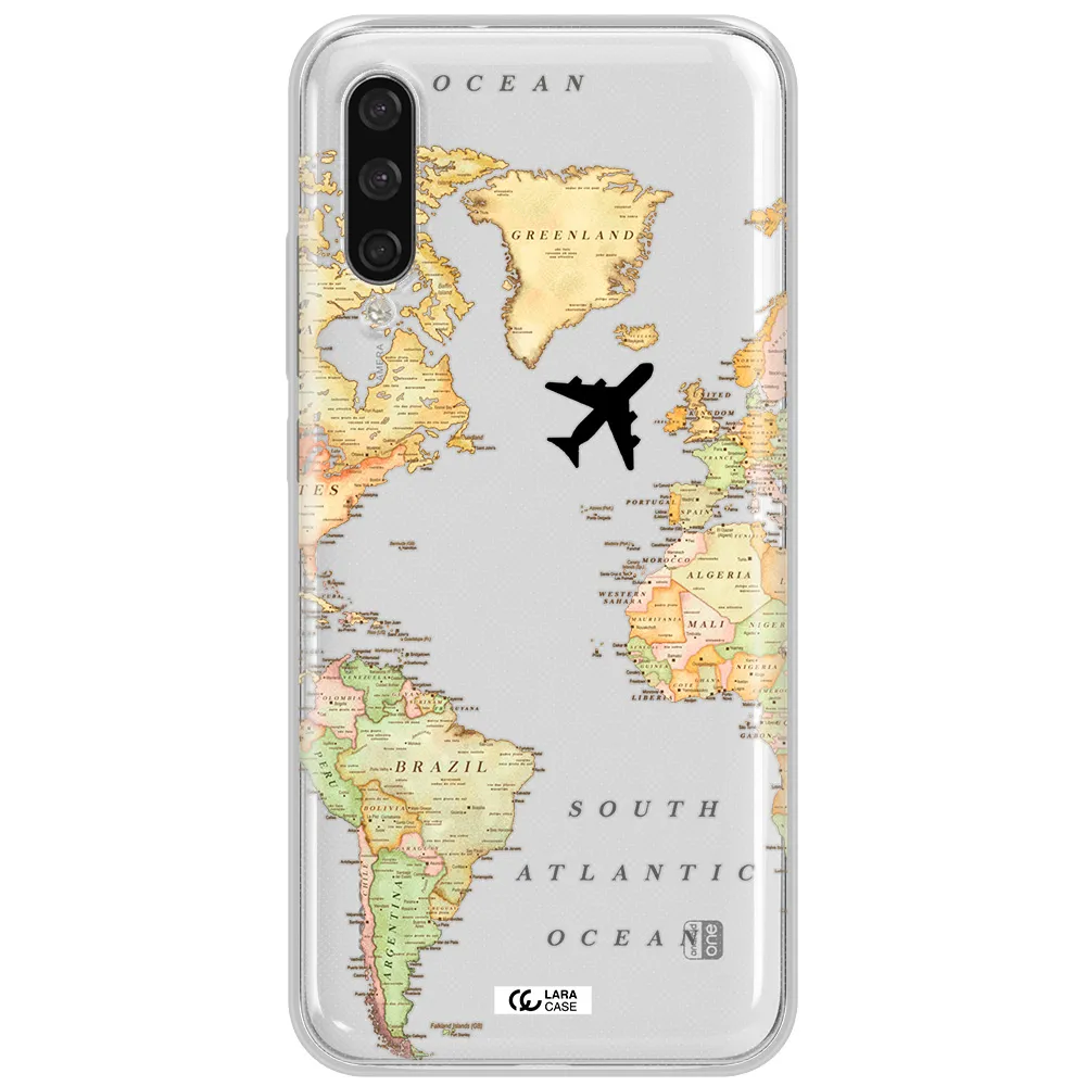 Travel Map Xiaomi Mi A3 Clear Tpu Case