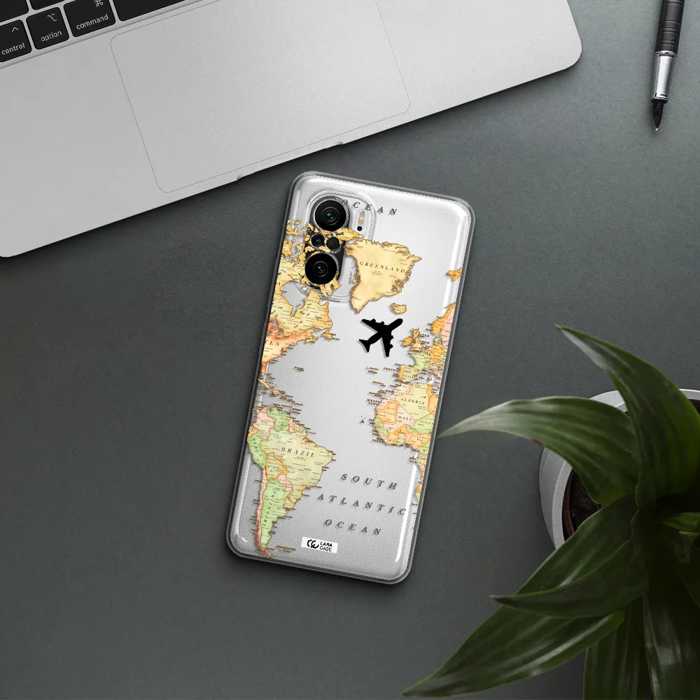 Travel Map Xiaomi Poco F3 Clear Tpu Case