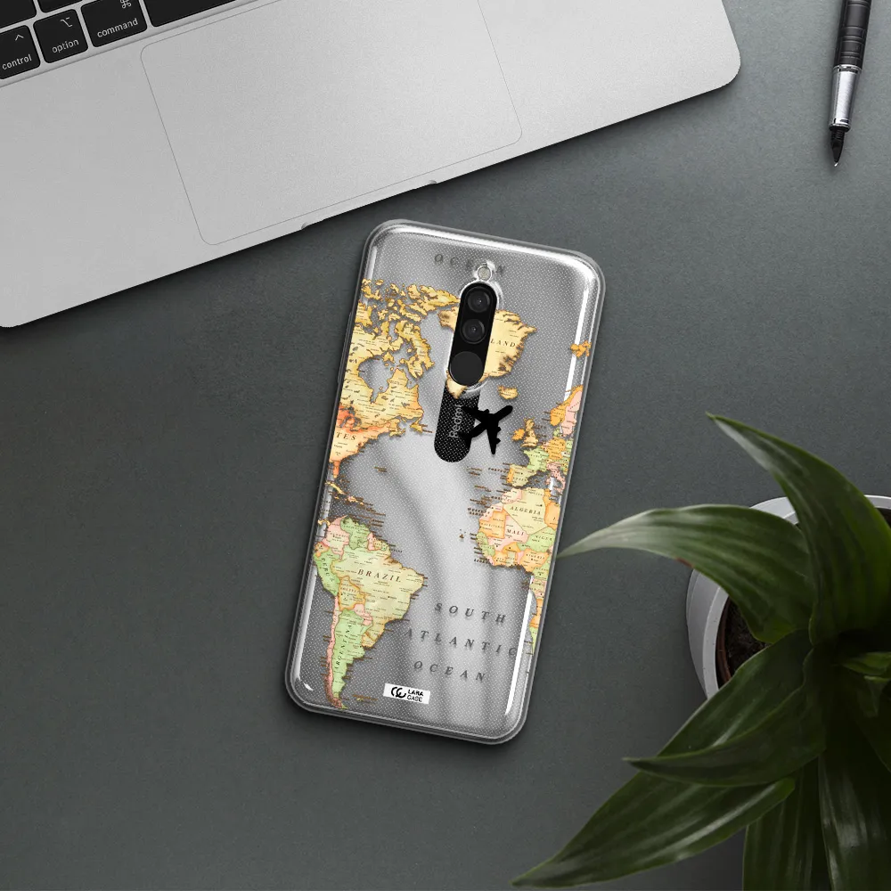Travel Map Xiaomi Redmi 8 Clear Tpu Case