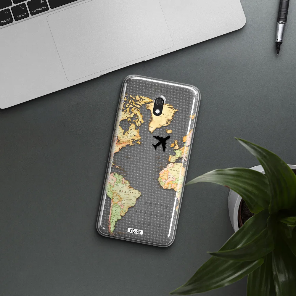 Travel Map Xiaomi Redmi 8A Clear TPU Case
