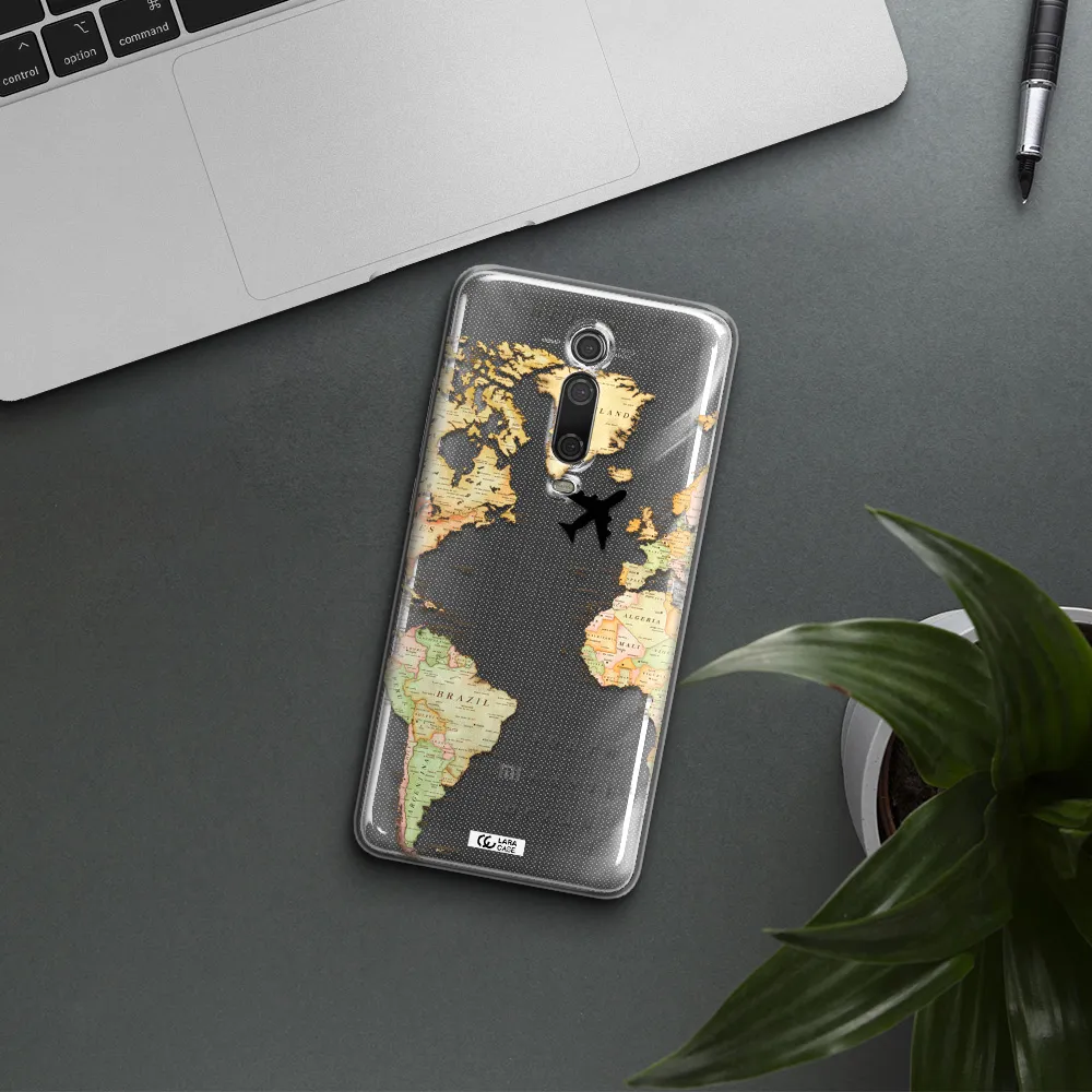 Travel Map Xiaomi Redmi K20 Clear Tpu Case