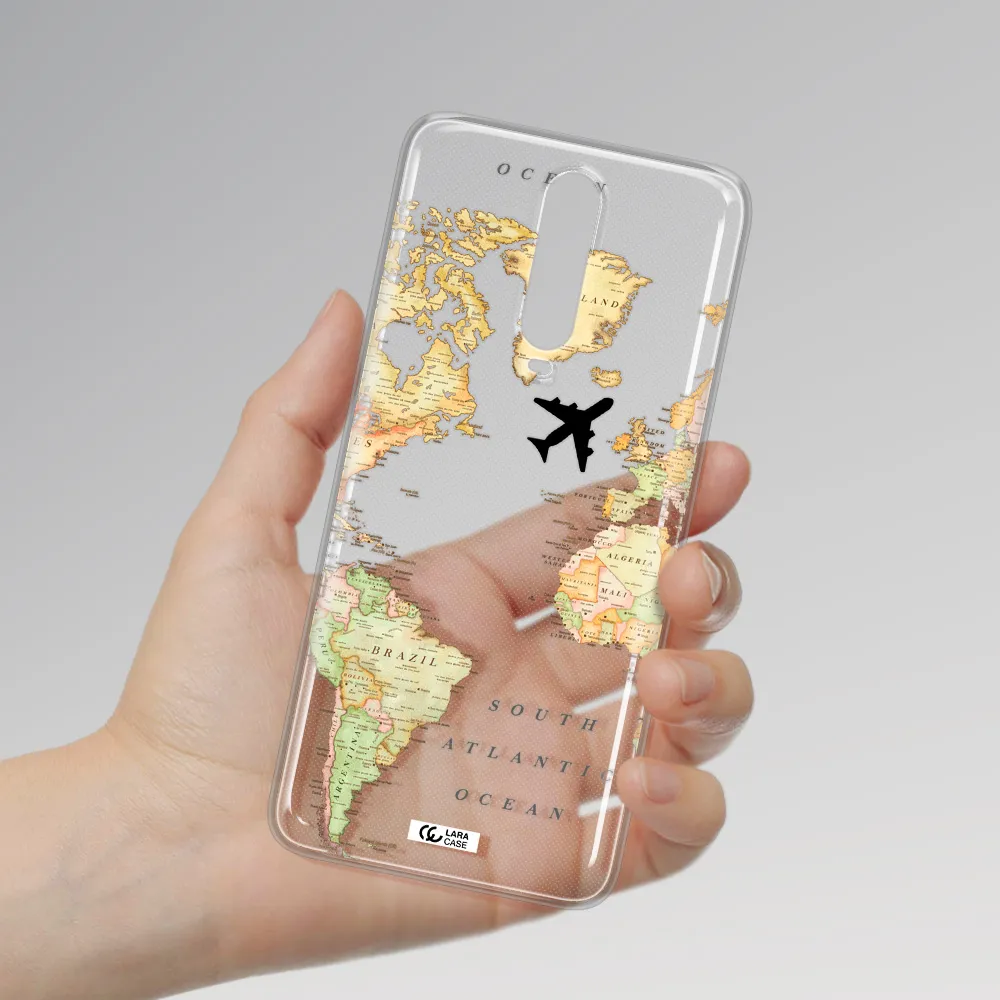 Travel Map Xiaomi Redmi K30 Clear TPU Case