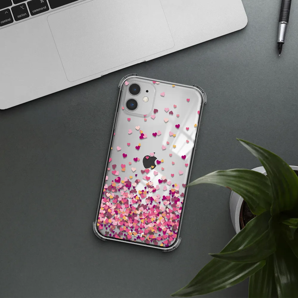Flying Hearts Apple iPhone 11 Clear PC Case