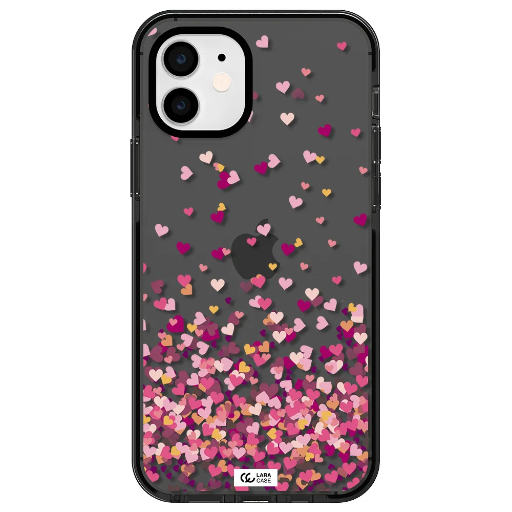 Flying Hearts Apple iPhone 11 impact Smoke Black Case