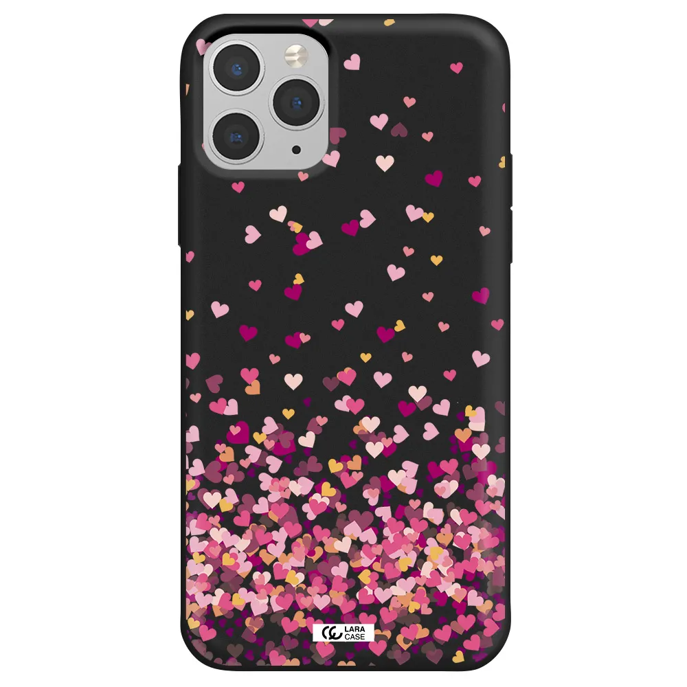 Flying Hearts Apple iPhone 11 pro max Silicone black Case