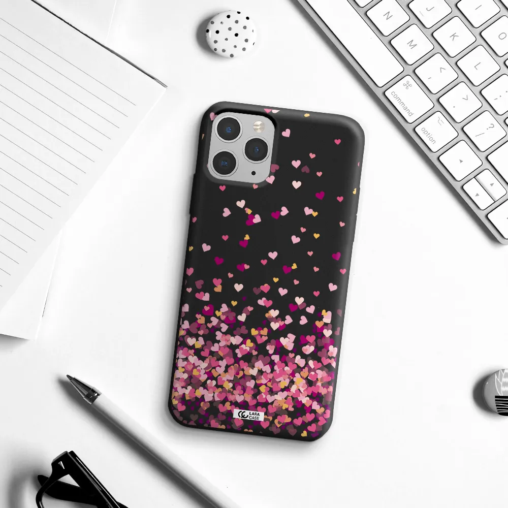 Flying Hearts Apple iPhone 11 pro max Silicone black Case
