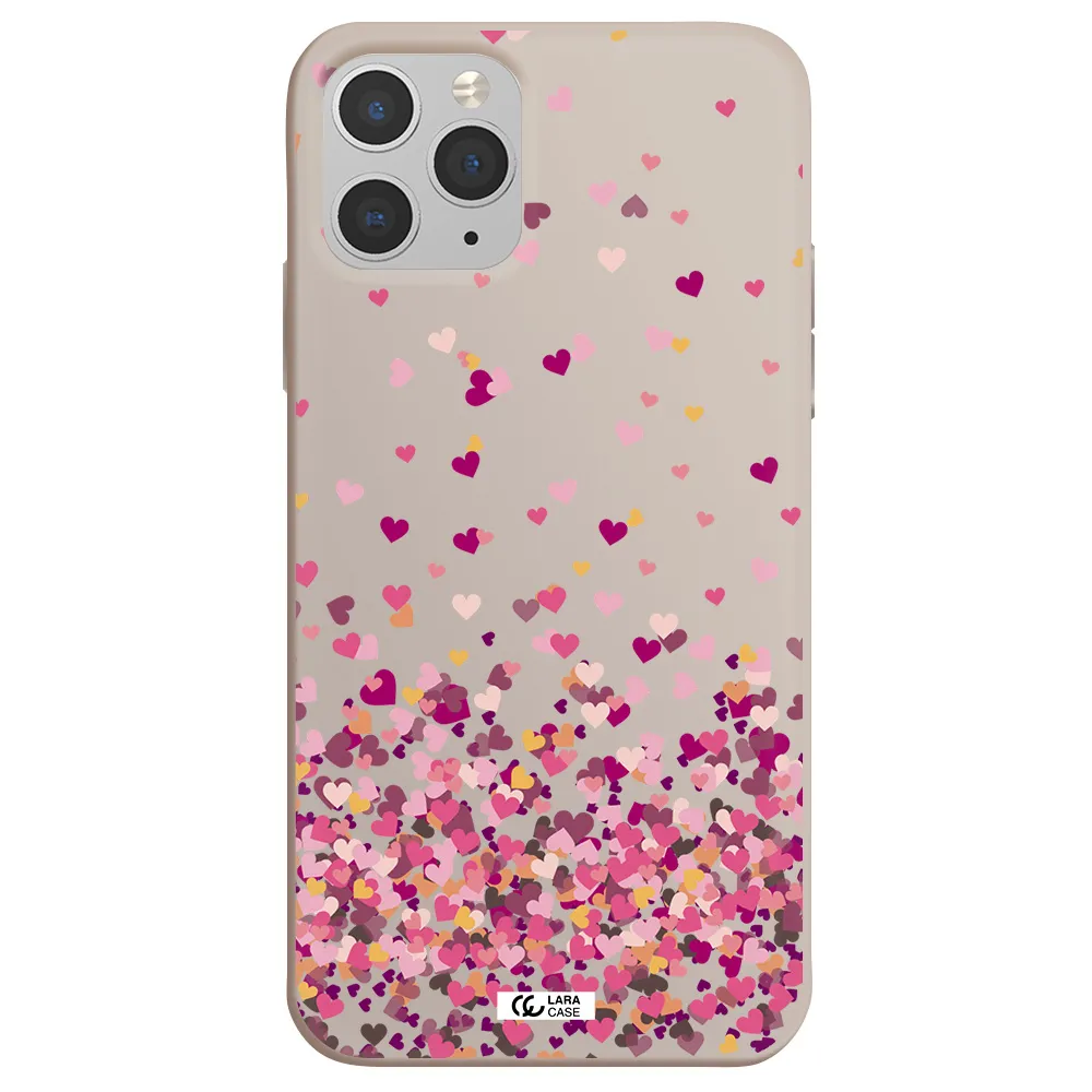Flying Hearts Apple iPhone 11 pro max Silicone Stone Case