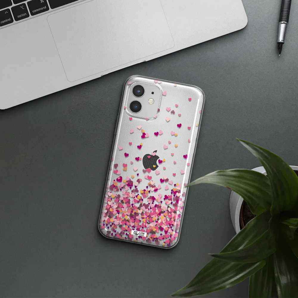 Flying Hearts Apple iPhone 12 Clear TPU Case