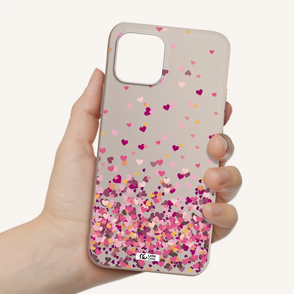 Flying Hearts Apple iPhone 12 mini Silicone Stone Case