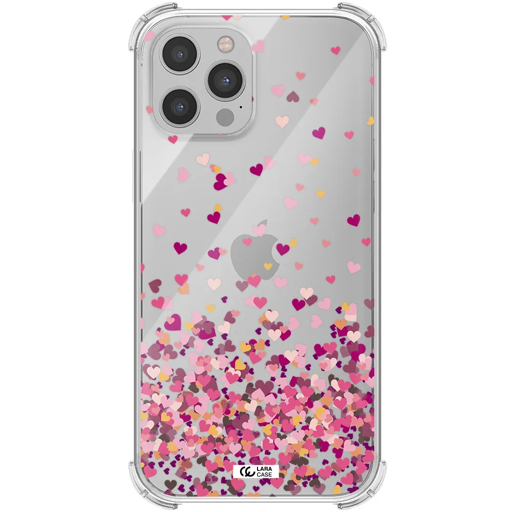 Flying Hearts Apple iPhone 12 pro Clear PC Case