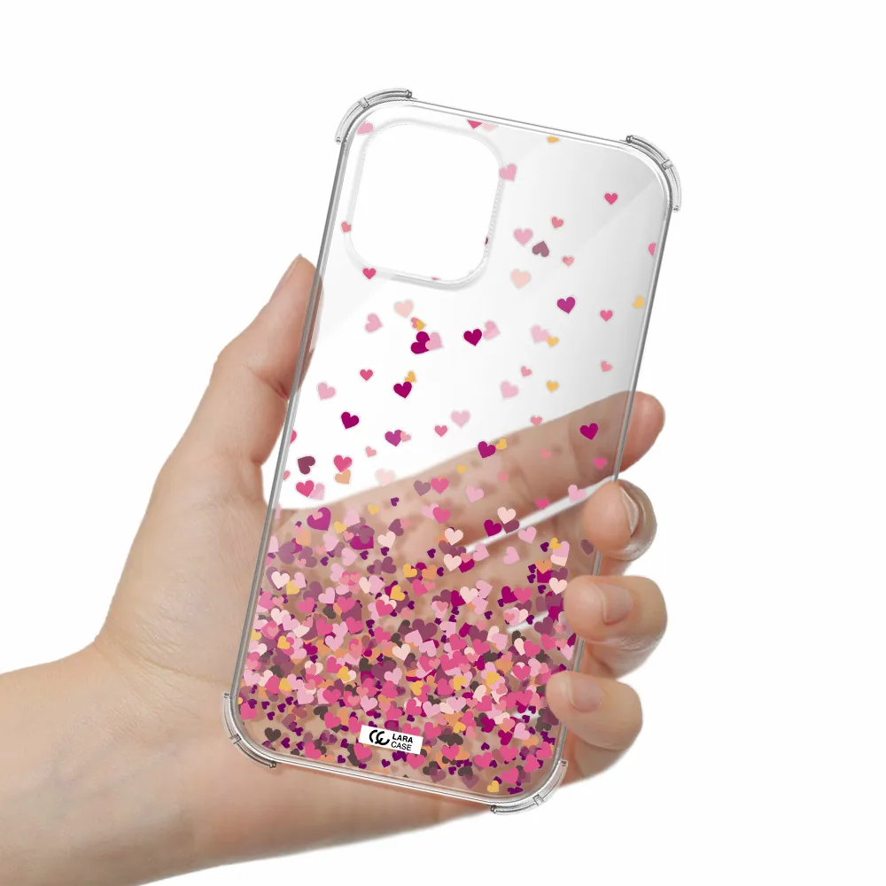 Flying Hearts Apple iPhone 12 pro Clear PC Case