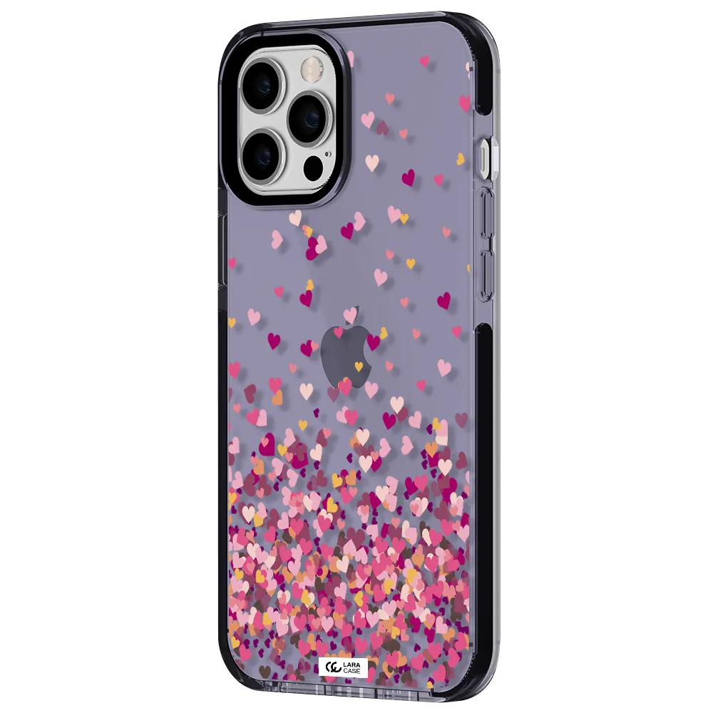 Flying Hearts Apple iPhone 12 pro max impact Lilac Case