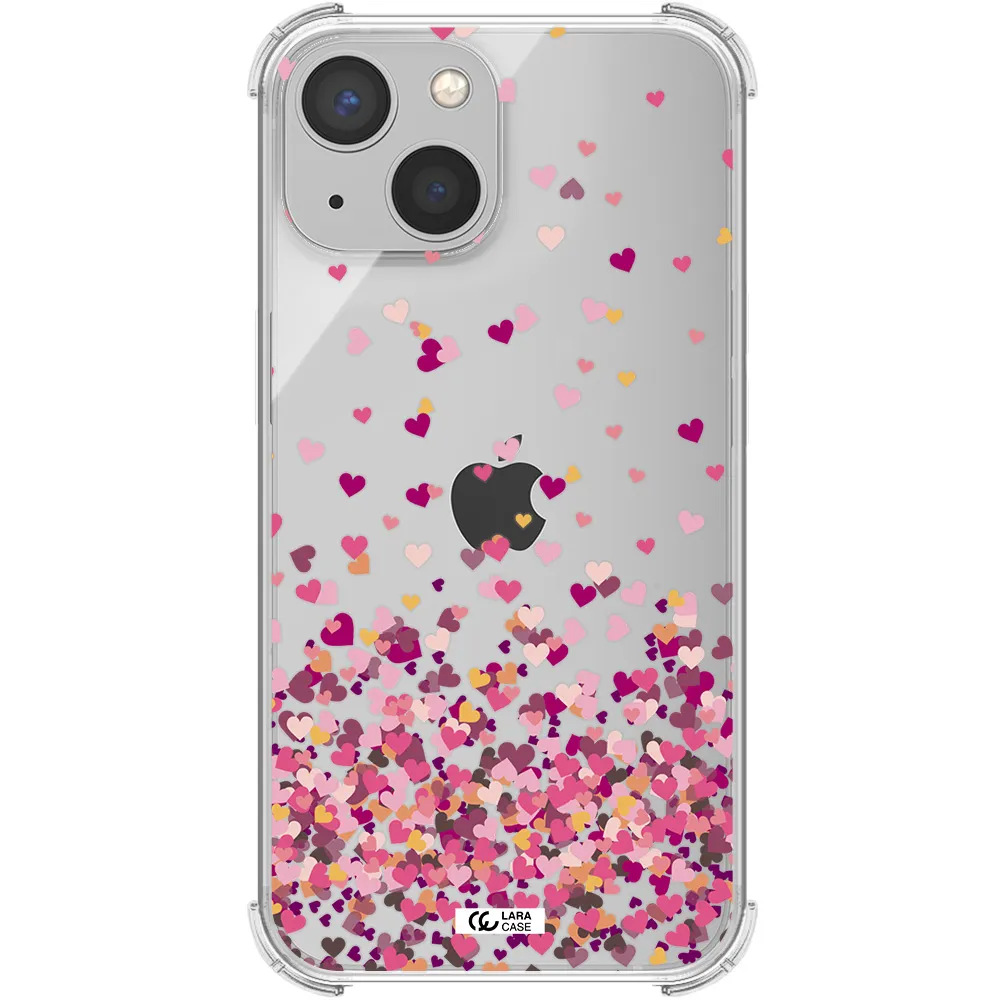 Flying Hearts Apple iPhone 13 Clear PC Case