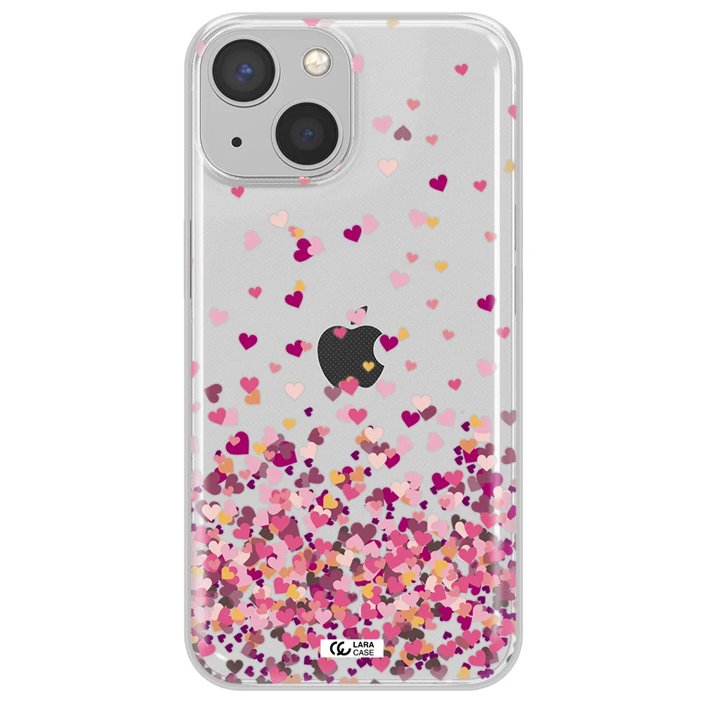 Flying Hearts Apple iPhone 13 Clear TPU Case