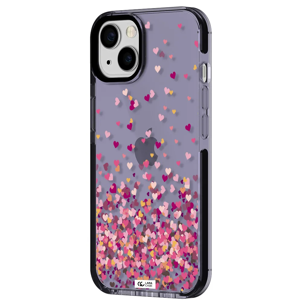 Flying Hearts Apple iPhone 13 impact Lilac Case