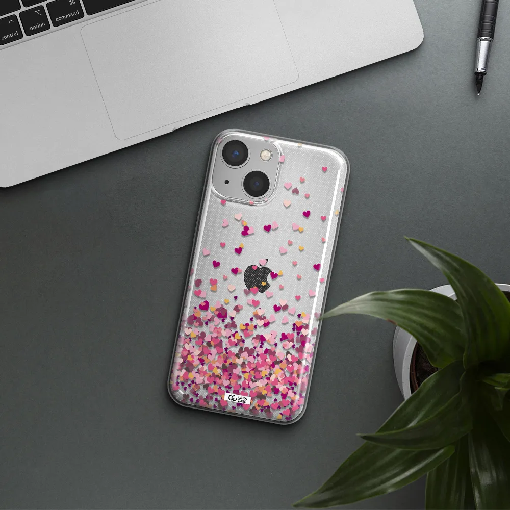 Flying Hearts Apple iPhone 13 mini Clear TPU Case
