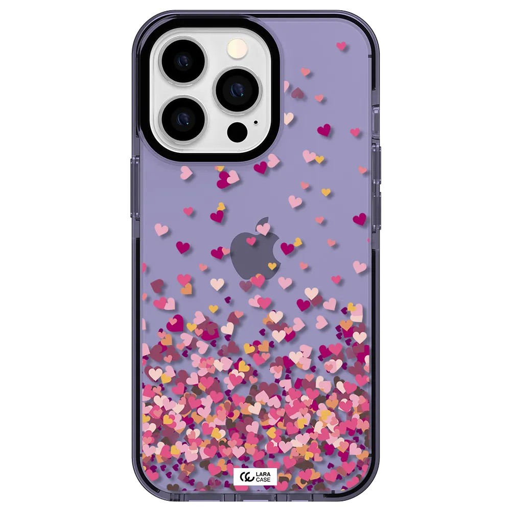 Flying Hearts Apple iPhone 13 Pro impact Lilac Case
