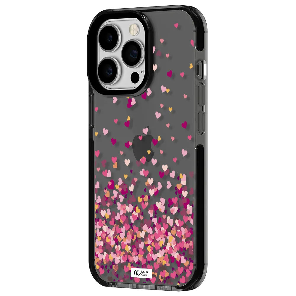 Flying Hearts Apple iPhone 13 Pro impact Smoke Black Case