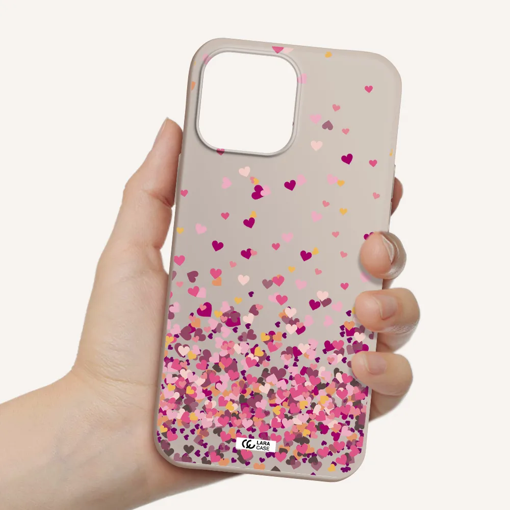 Flying Hearts Apple iPhone 13 Pro Max Silicone Stone Case