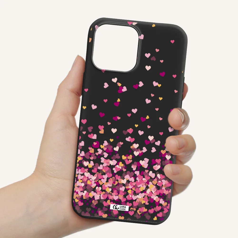Flying Hearts Apple iPhone 13 Pro Silicone black Case