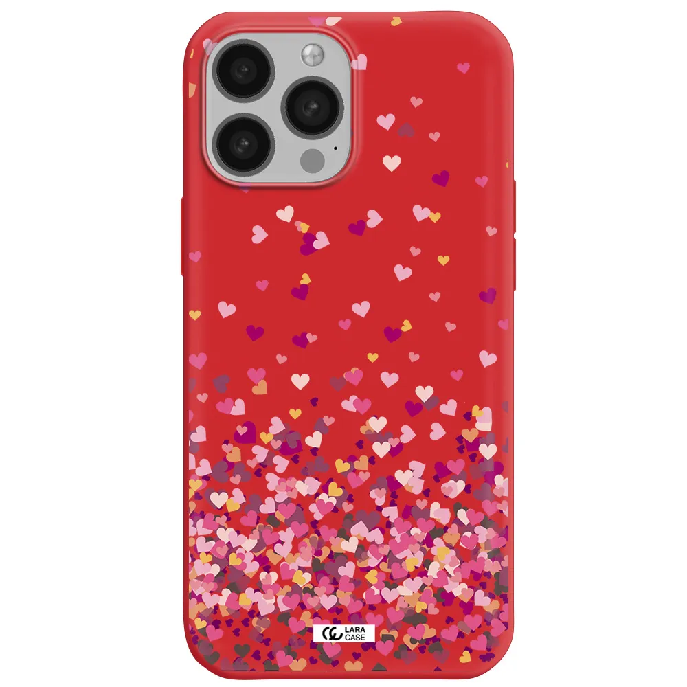 Flying Hearts Apple iPhone 13 Pro Silicone Imperial Red Case